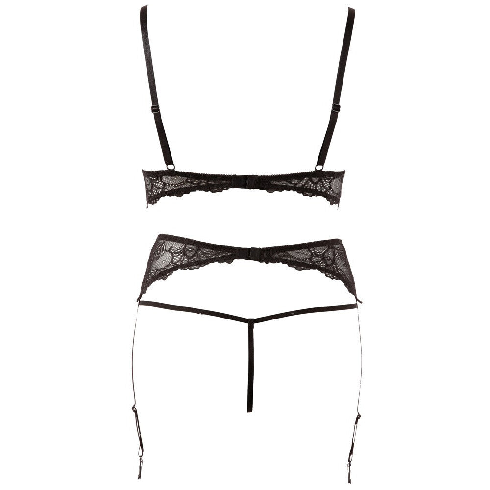 Abierta Fina Pearl Bra Suspender And String Size: Small