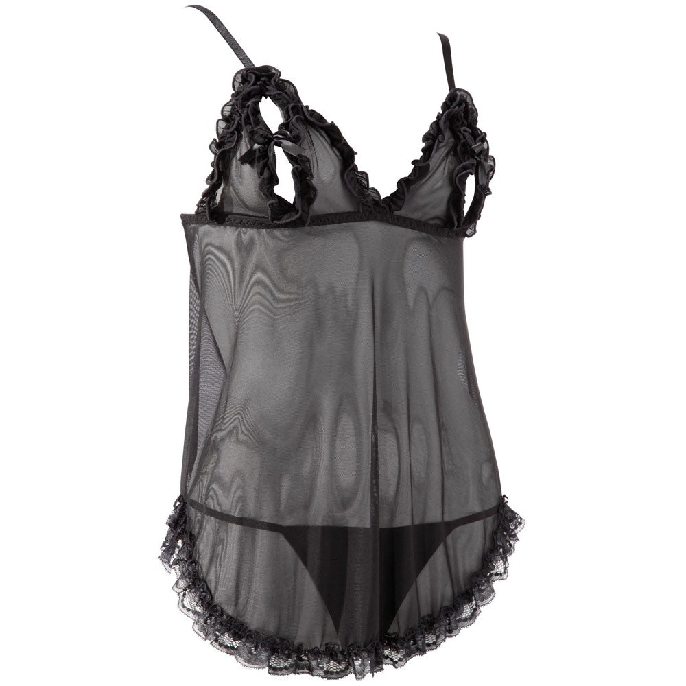 Cottelli Open Babydoll And String Back Size: XXL