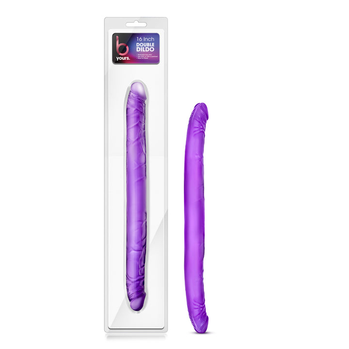 B Yours 16 Inch Purple Double Dildo