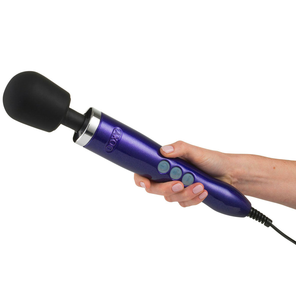 Doxy Die Cast Wand Massager PURPLE UK Plug