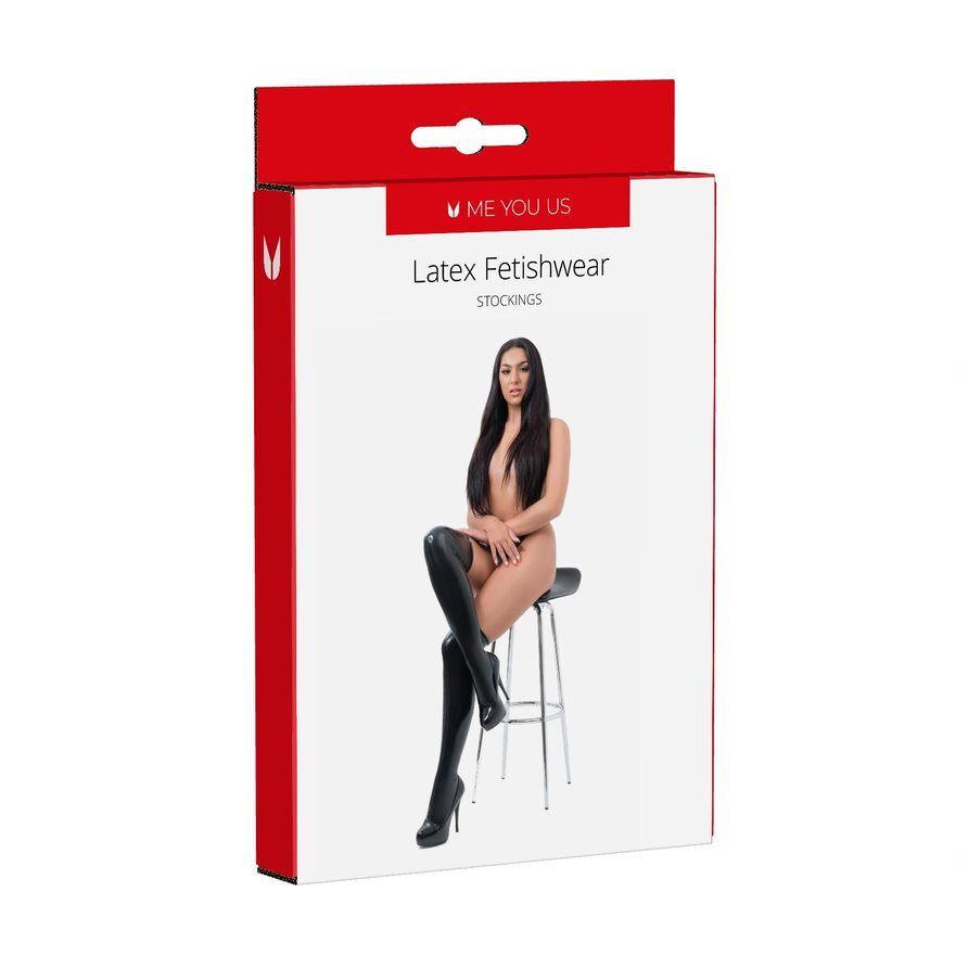 Me You Us Latex Fetishwear Stockings Size: Small