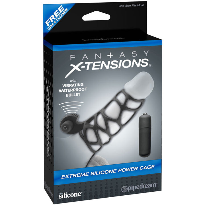 Fantasy Xtensions Silicone Extreme Power Vibrating Cock Cage