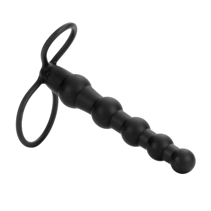 Love Rider Beaded Dual Black Penetrator