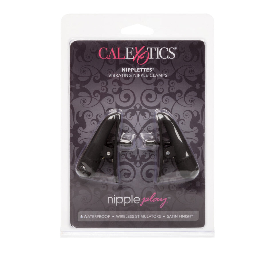 Nipplettes Vibrating Black Nipple Clamps