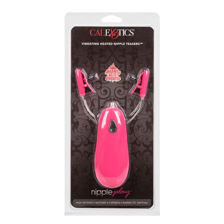 Heated Vibrating Nipple Teasers Pink