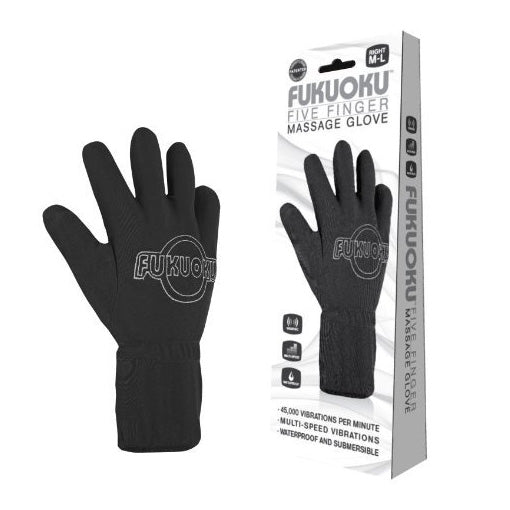 Fukuoku Vibrating Five Finger Massage Glove - Right Hand